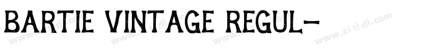Bartie Vintage Regul字体转换